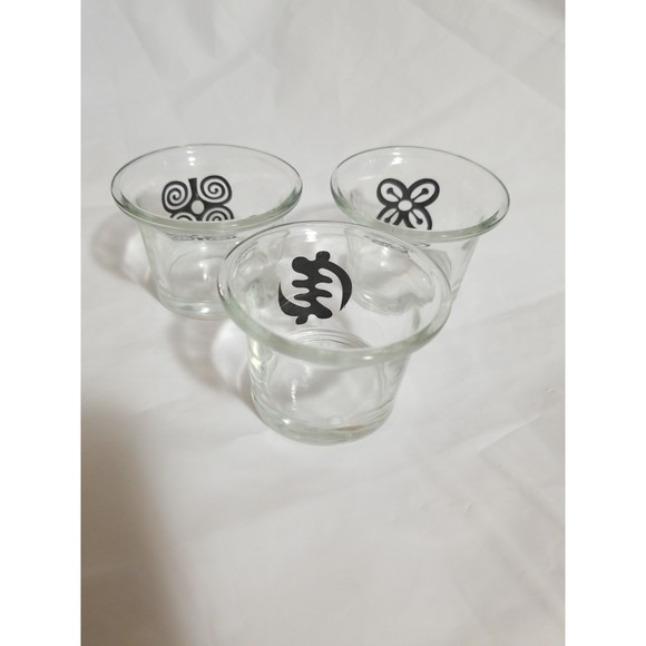 African Adinkra Symbol Candle Holders | Inspirational Home Decor Set of 3 - Picture 9 of 9